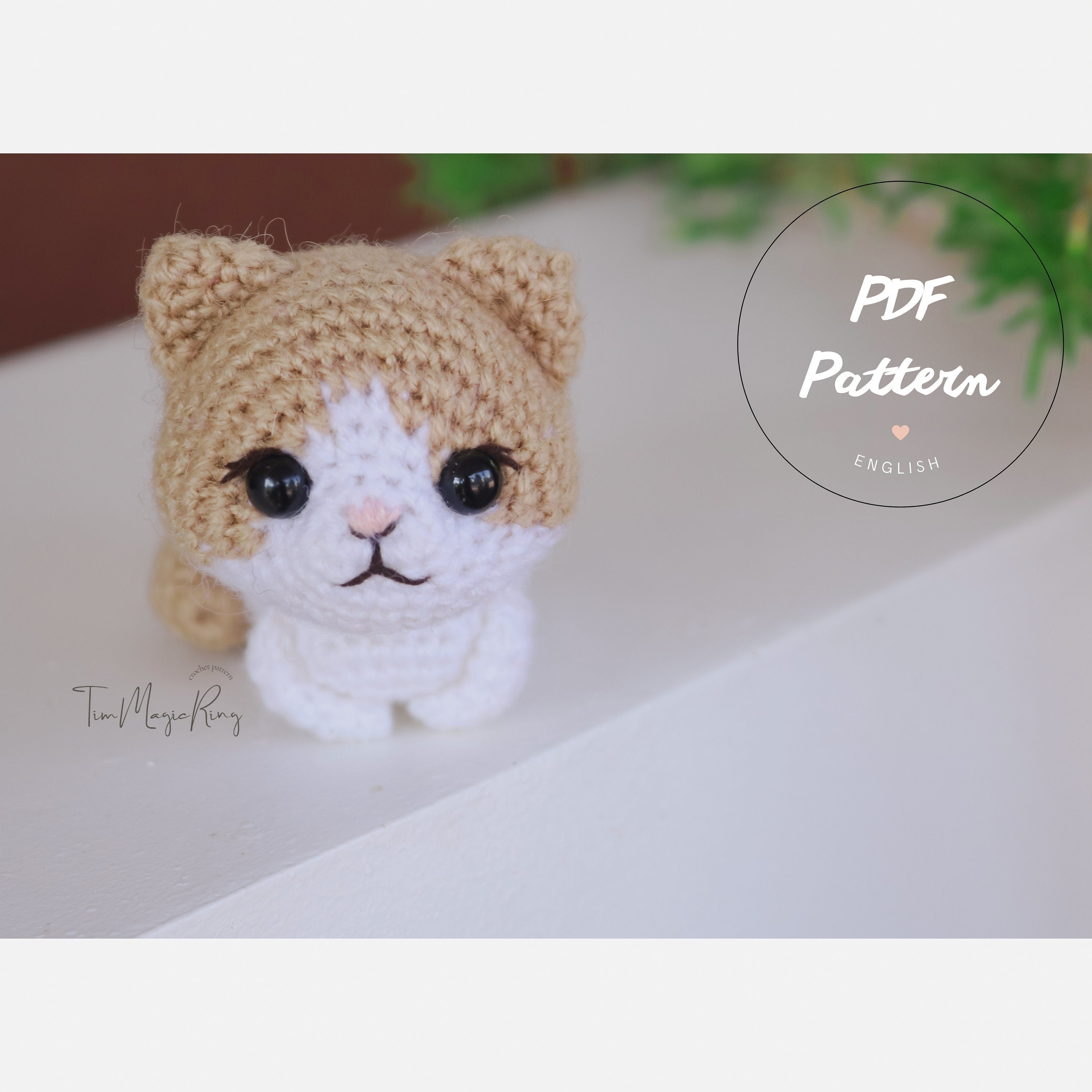 MagicRing Crochet Cat Amigurumi Pattern: My Little Simba (PDF Pattern)