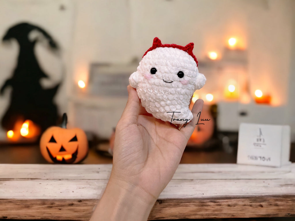 MagicRing Crochet Ghost Halloween Pattern: Witch Hat & Headband (PDF Pattern)