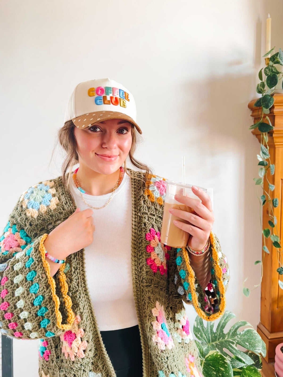 June Granny Square Crochet Cardigan Pattern Easy Beginner Wearable PDF Pattern
