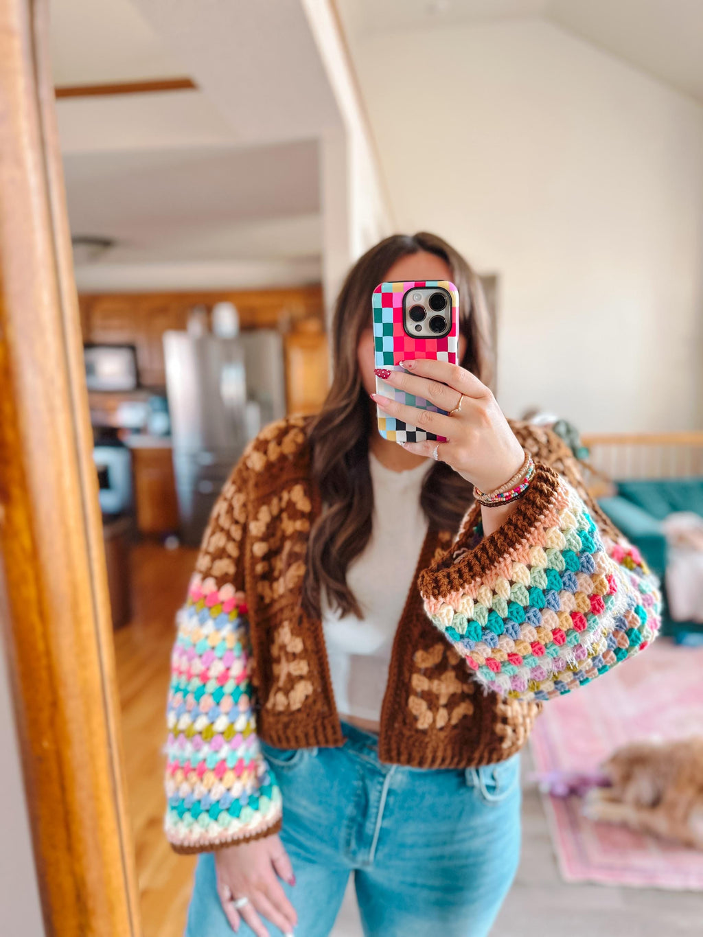 June Granny Square Crochet Cardigan Pattern Easy Beginner Wearable PDF Pattern