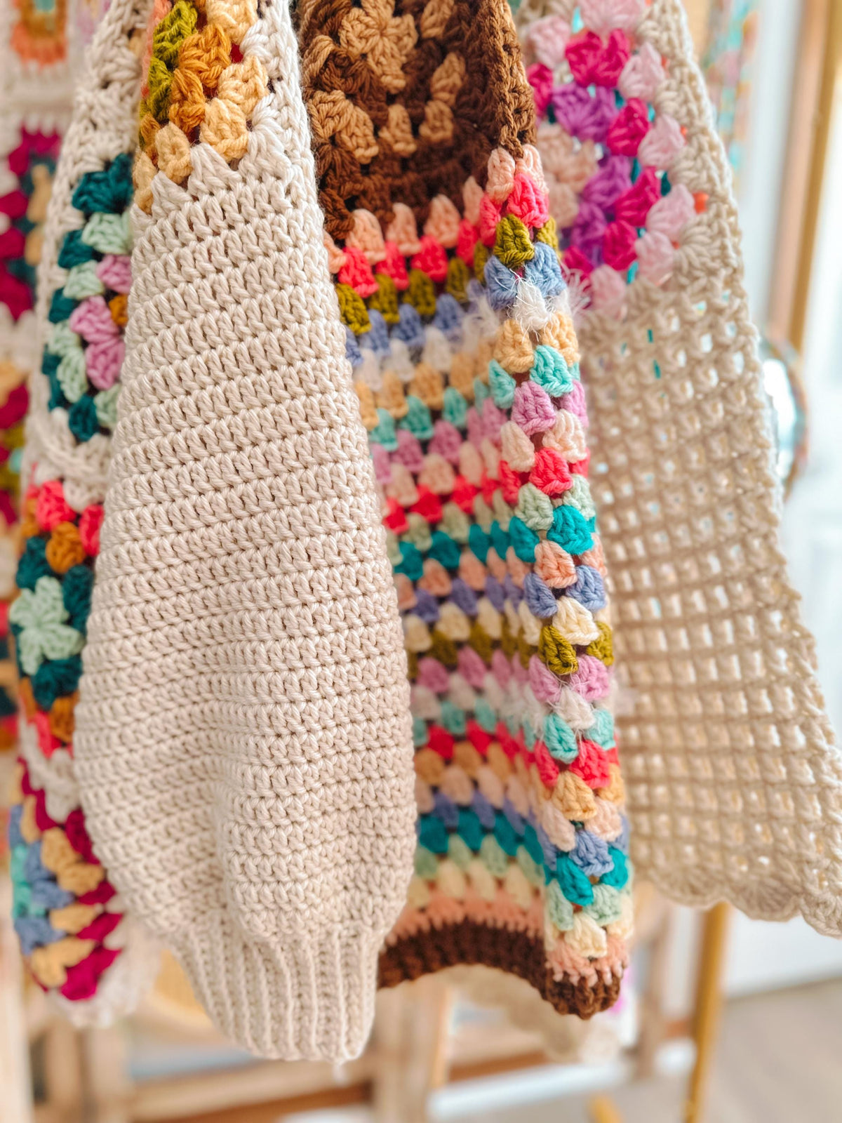 June Granny Square Crochet Cardigan Pattern, Easy Beginner Wearable (PDF Pattern)