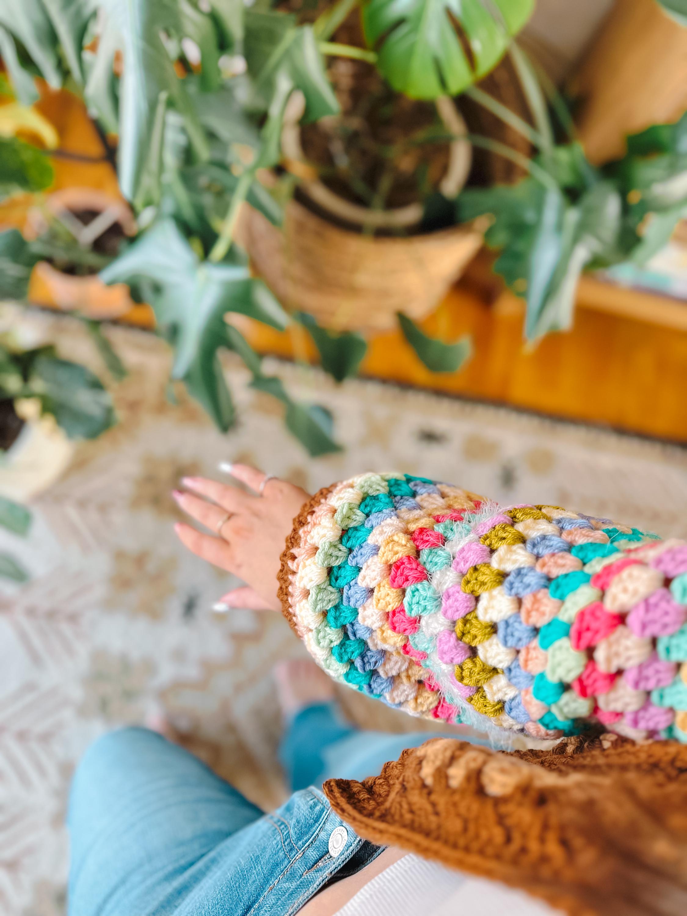 June Granny Square Crochet Cardigan Pattern Easy Beginner Wearable PDF Pattern